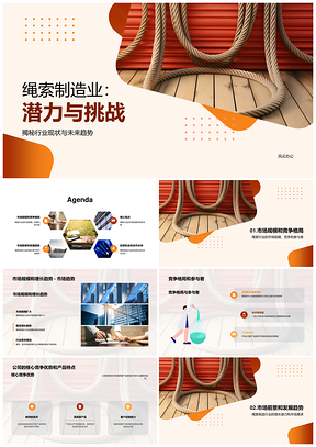 绳索制造行业趋势市场规模竞争格局分析PPT模板