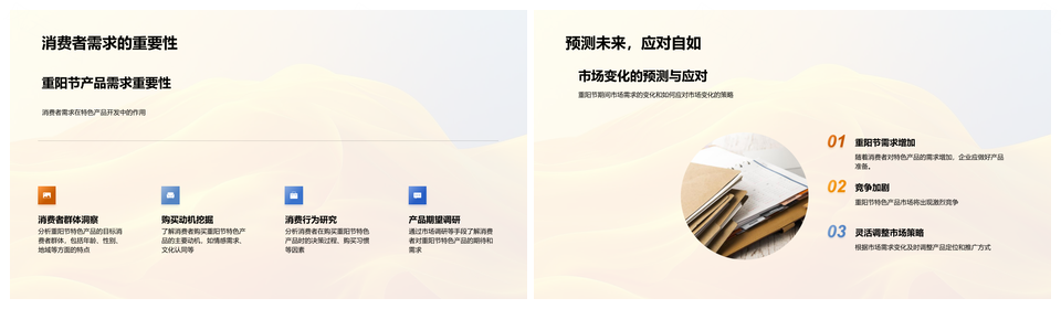 重阳节产品开发策略设计消费文化宣传PPT模板