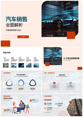 2025汽车销售策略业绩售后与市场竞争解析PPT模板
