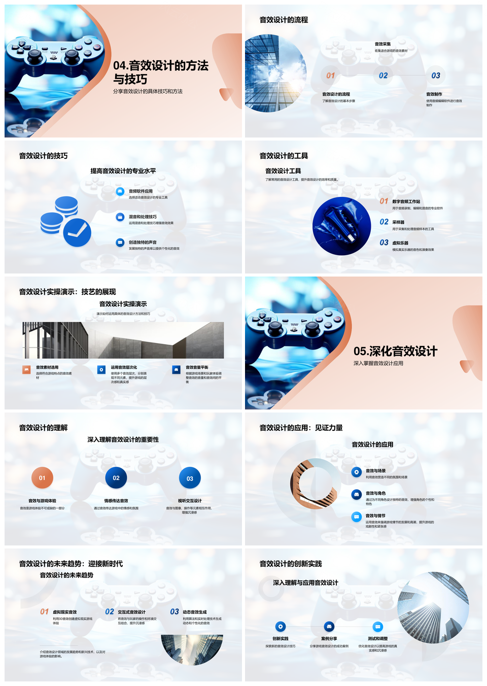 游戏音效设计策略挑战提升玩家沉浸真实感PPT模板