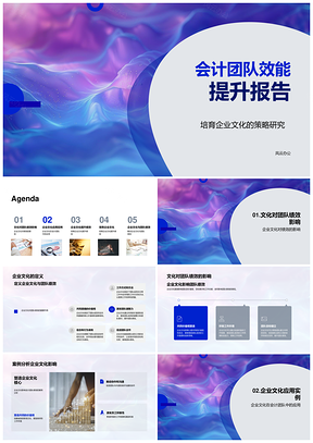 2025会计团队效能提升策略与企业文化案例分析PPT模板