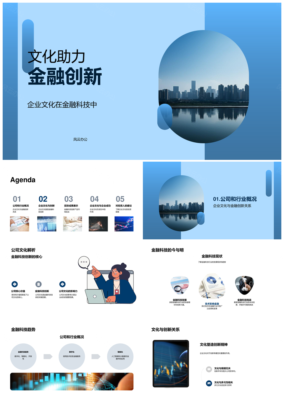 文化驱动金融科技产品创新PPT模板