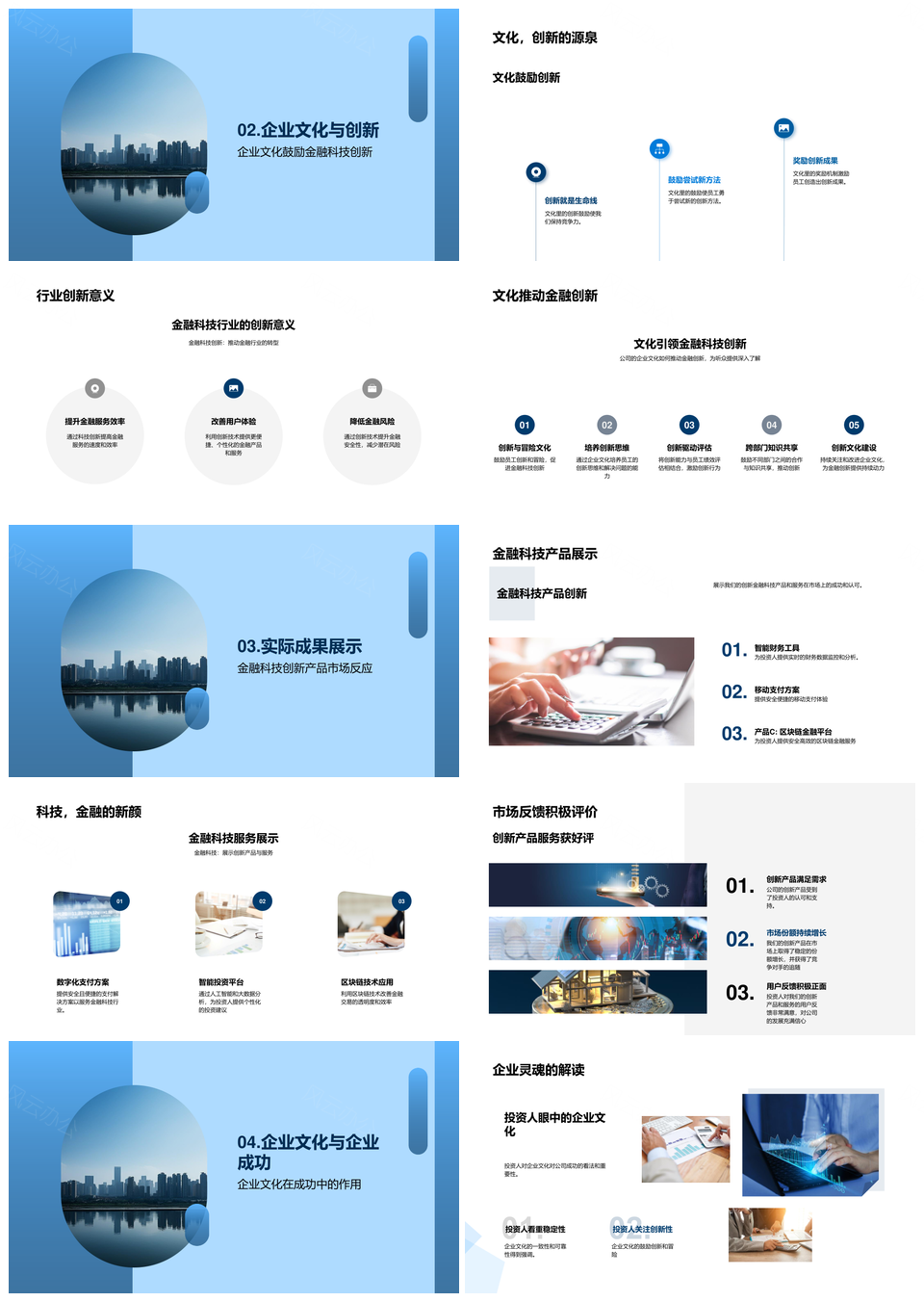 文化驱动金融科技产品创新PPT模板