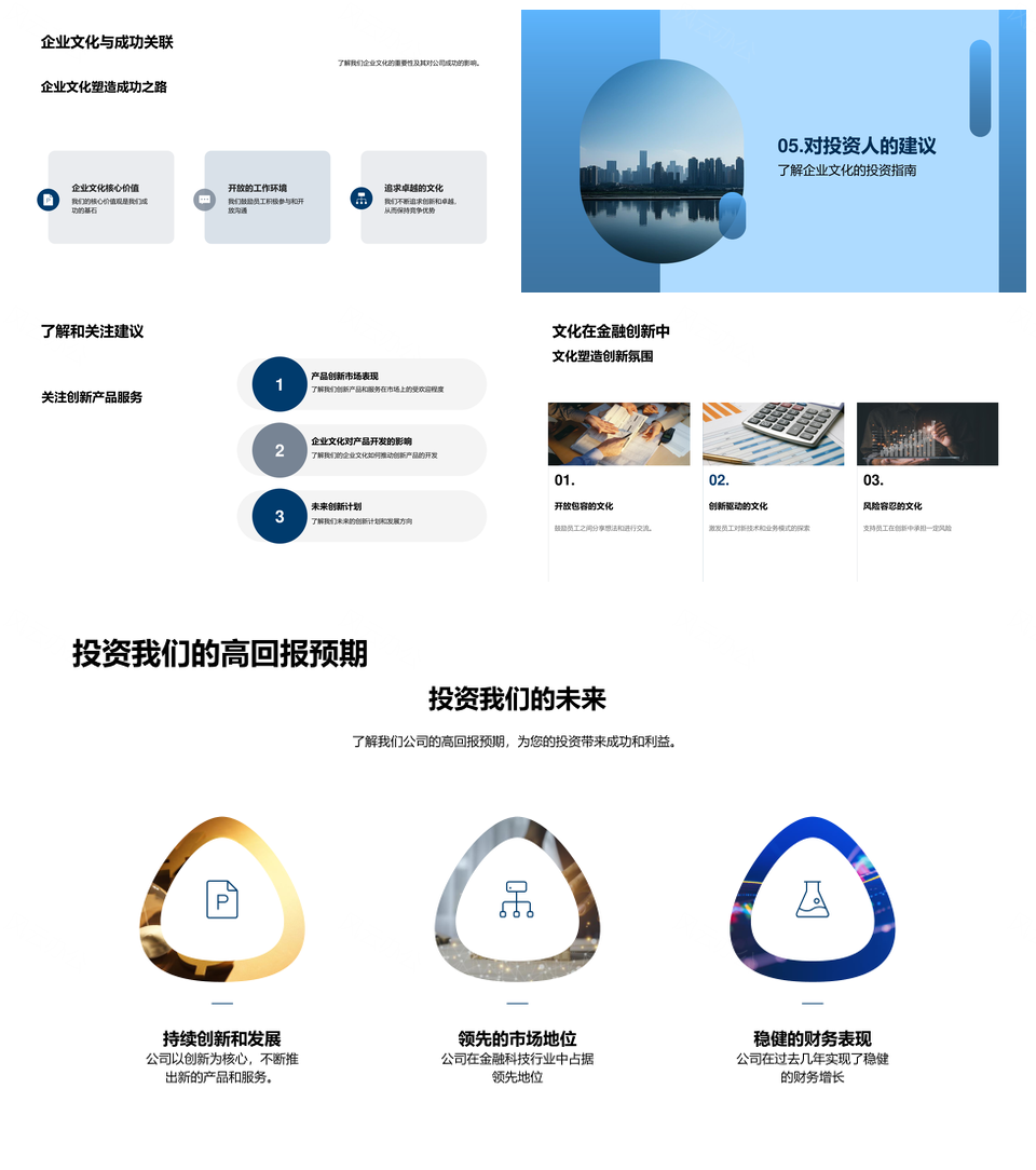 文化驱动金融科技产品创新PPT模板