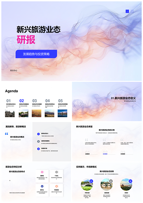 新兴旅游业态投资策略市场规模发展趋势分析PPT模板