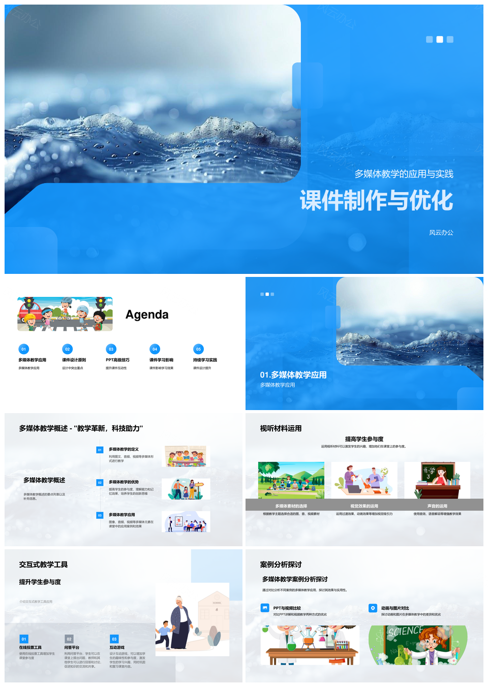 2025课件制作优化互动动态提升多媒体教学体验PPT模板