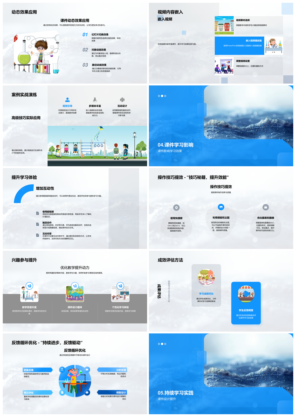 2025课件制作优化互动动态提升多媒体教学体验PPT模板