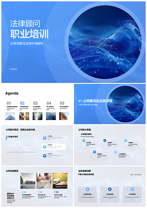 法律顾问入职培训业务结构合规环境PPT模板