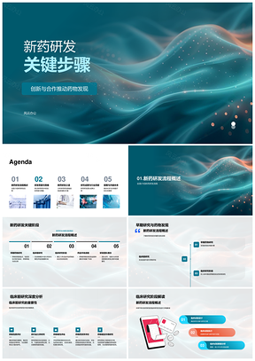 2025新药研发药物发现临床前临床研究高通量筛选结构生物学PPT模板