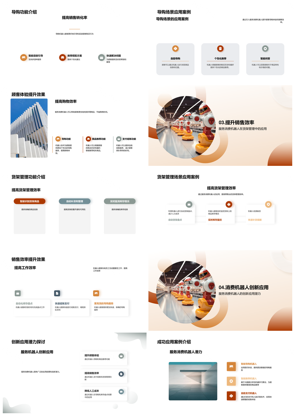 智能机器人革新零售业顾客体验销售效率PPT模板