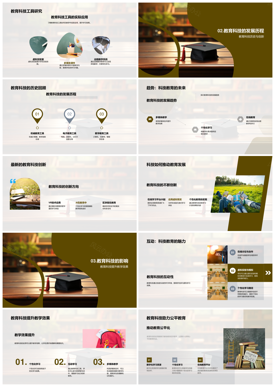 科技赋能教育革新互动教学师能提升PPT模板