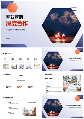2025春节营销深度合作伙伴共赢优惠策略推广PPT模板