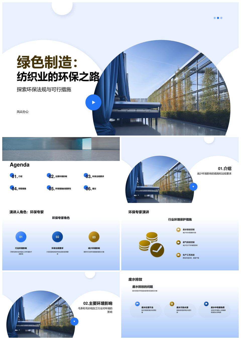 毛条毛纱加工环保法规机械废水废气行业影响PPT模板