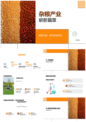 杂粮加工市场规模增长引投资者业务拓展关注PPT模板