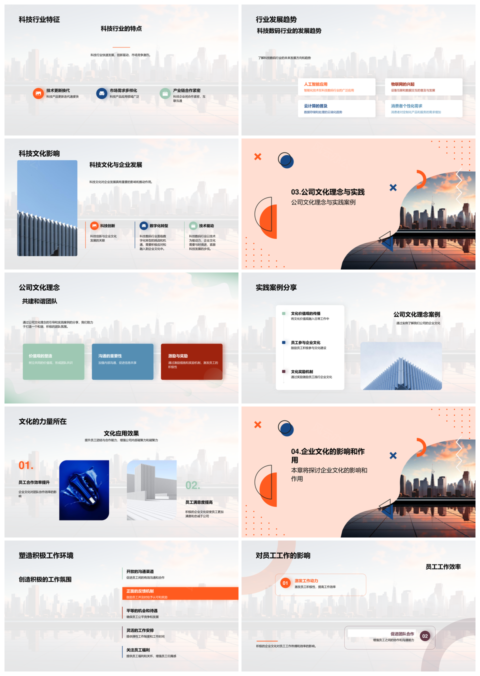 科技引领构建数字化企业文化重要性PPT模板