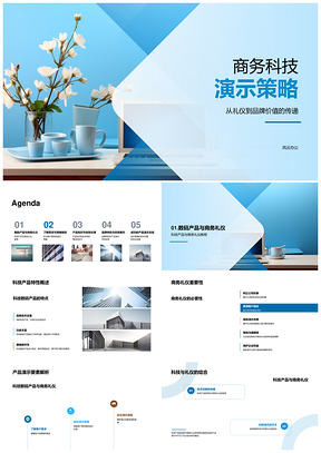 商务科技产品演示策略显品牌应突发合需求PPT模板