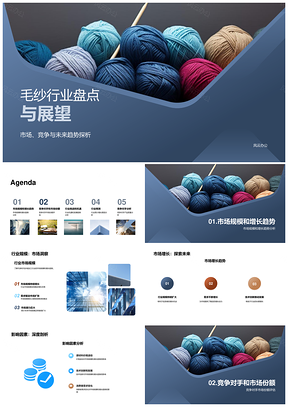 毛纱行业市场规模竞争分析与投资前景展望PPT模板
