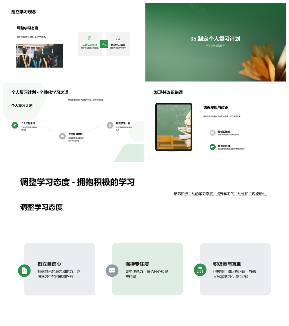期中复习规划重点解析技巧分享PPT模板