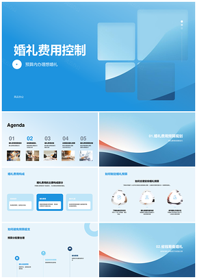 婚礼费用控制方法与技巧PPT模板