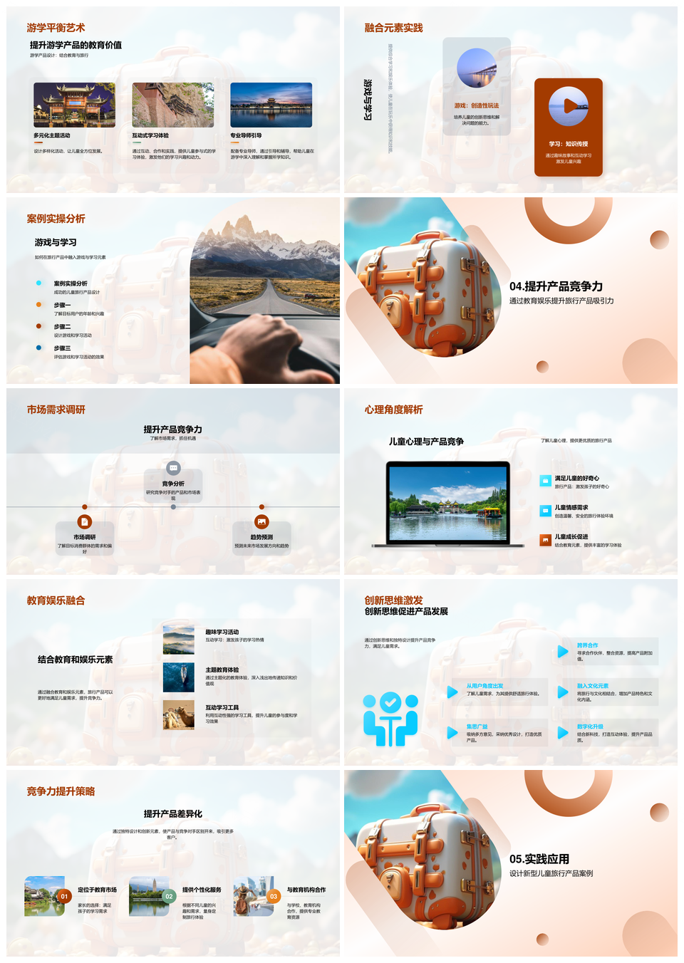 儿童心理发展阶段旅行产品设计策略PPT模板