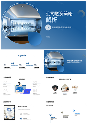 公司融资策略股东股权结构投资发展解析PPT模板