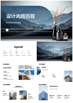 设计光辉历程美学哲学品牌创新新领域探索PPT模板