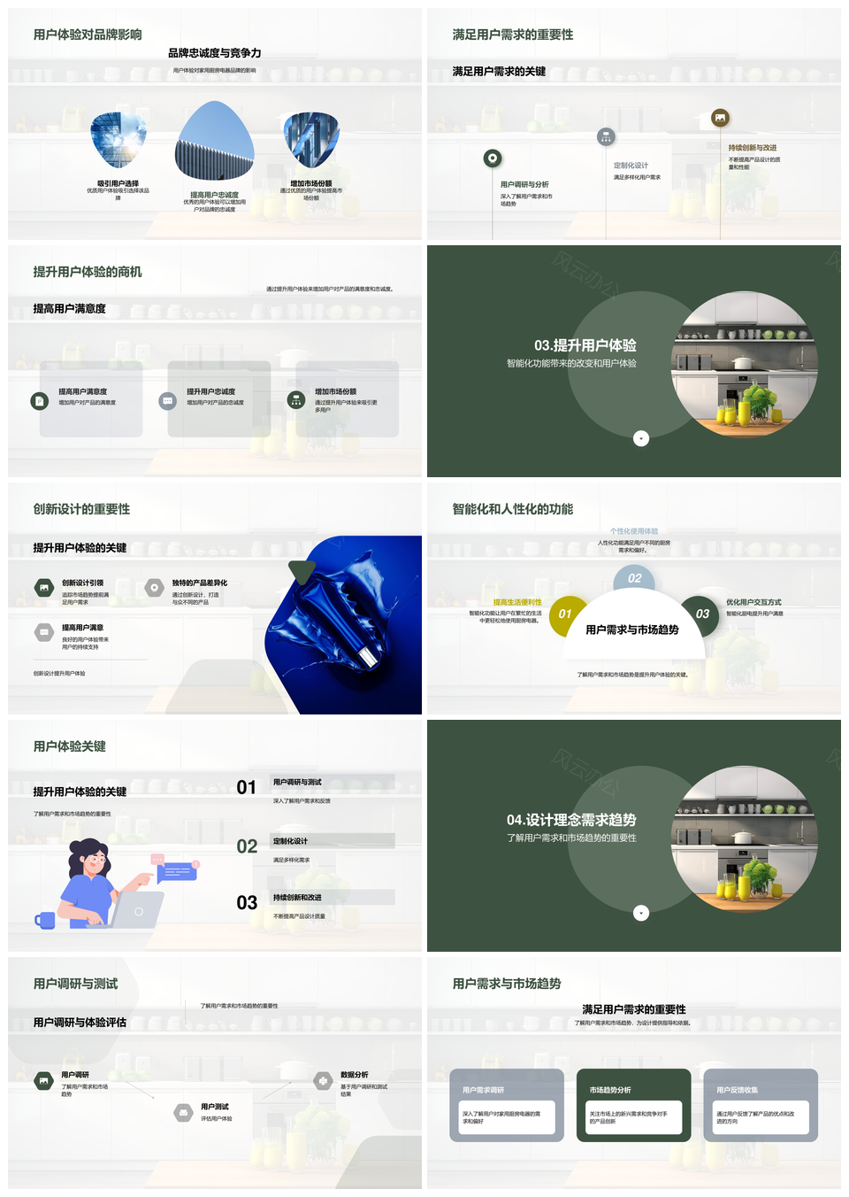 未来厨电创新设计优享体验研发领航PPT模板