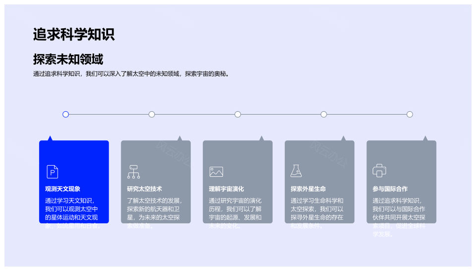 中国航天嫦娥天问探宇宙科技PPT模板