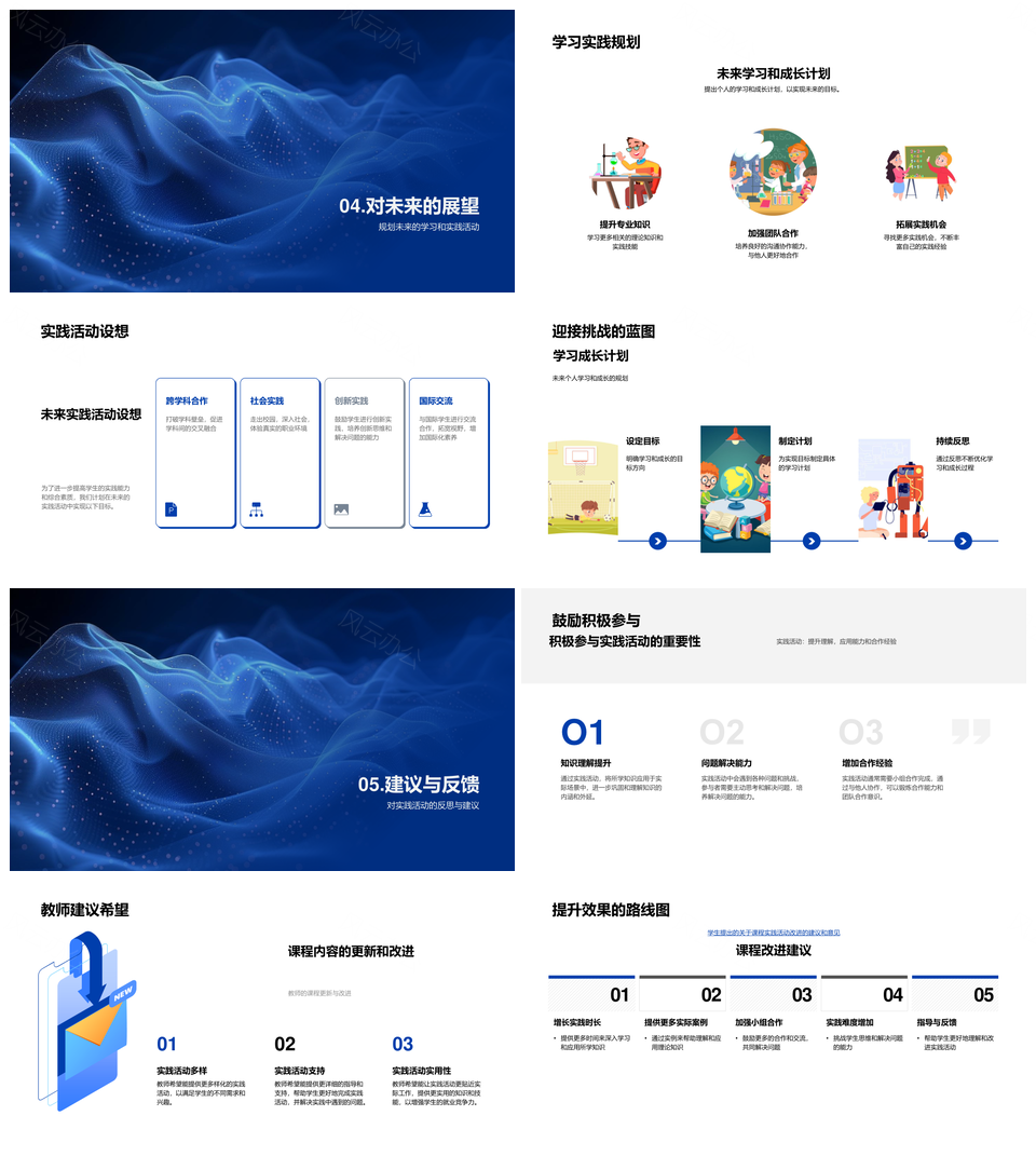 课程实践知识融汇协作解难题促成长PPT模板
