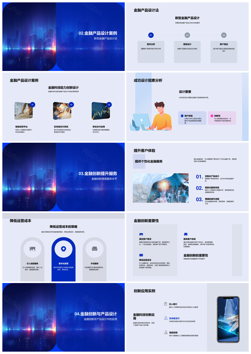金融科技赋能产品设计创新提升服务体验PPT模板