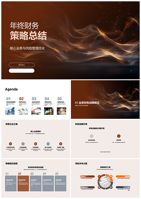 年终财务策略核心业务风险管理战略规划PPT模板