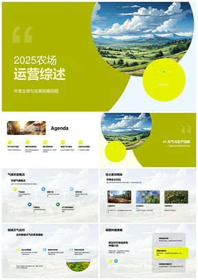 202520XX农场运营生产销售财务团队扩张总结展望PPT模板