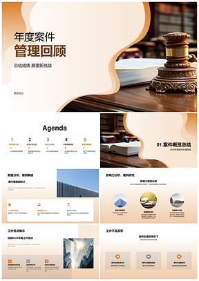 2025法律所案件管理年度回顾亮点不足挑战协作改进PPT模板