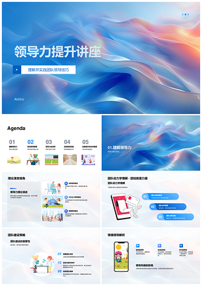 领导力提升团队领导技巧理论演进动力建设情境激励风格PPT模板