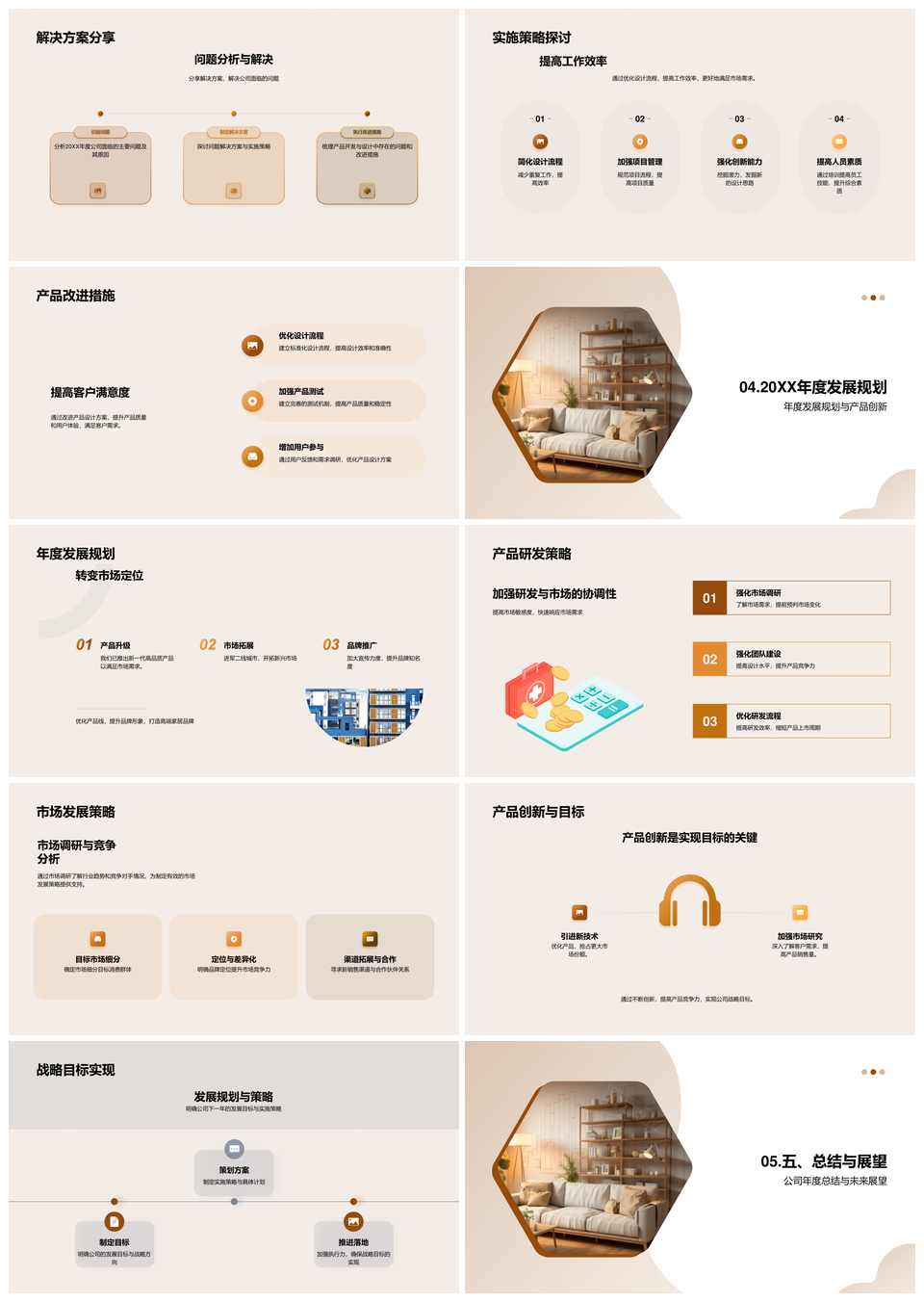 2025家居市场年度回顾发展规划与产品创新PPT模板