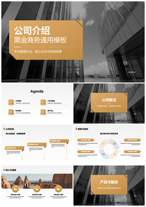 商务企业公司介绍通用展示模板