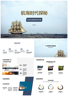 航海时代欧洲大发现与全球化启航PPT模板