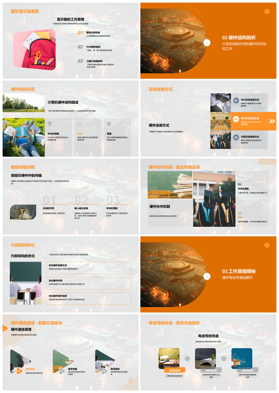 计算机硬件结构原理与核心组件探秘PPT模板
