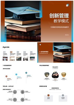 创新管理教改卓越反转课堂在线项目持续终身学习PPT模板