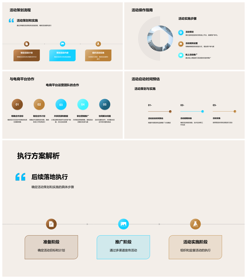 电商线上马拉松用户消费与品牌策略洞察PPT模板
