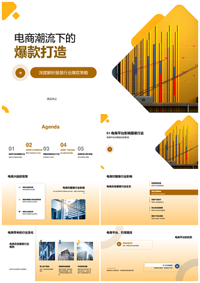电商平台服装爆款策略解析时尚消费趋势PPT模板