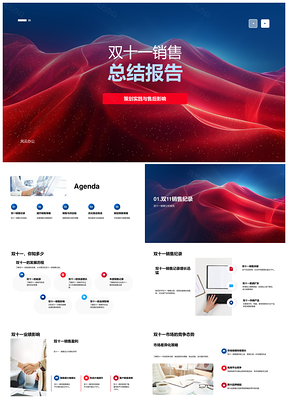 2025双十一销售总结策划实践售后影响预测策略供应链PPT模板