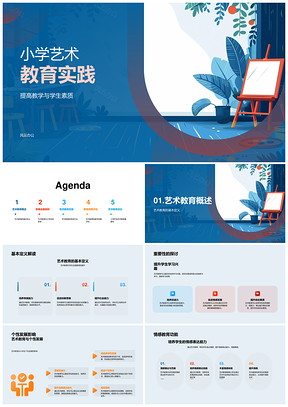 2025小学艺术教育提质个性审美创新社会能力PPT模板