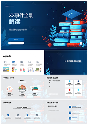 XX事件多维历史影响研究解析PPT模板