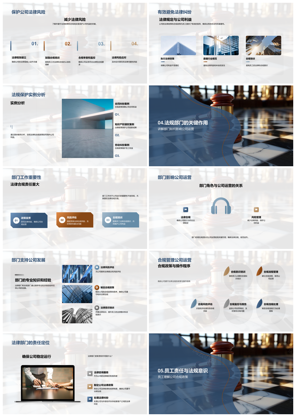 企业法治合规促发展风险管控PPT模板