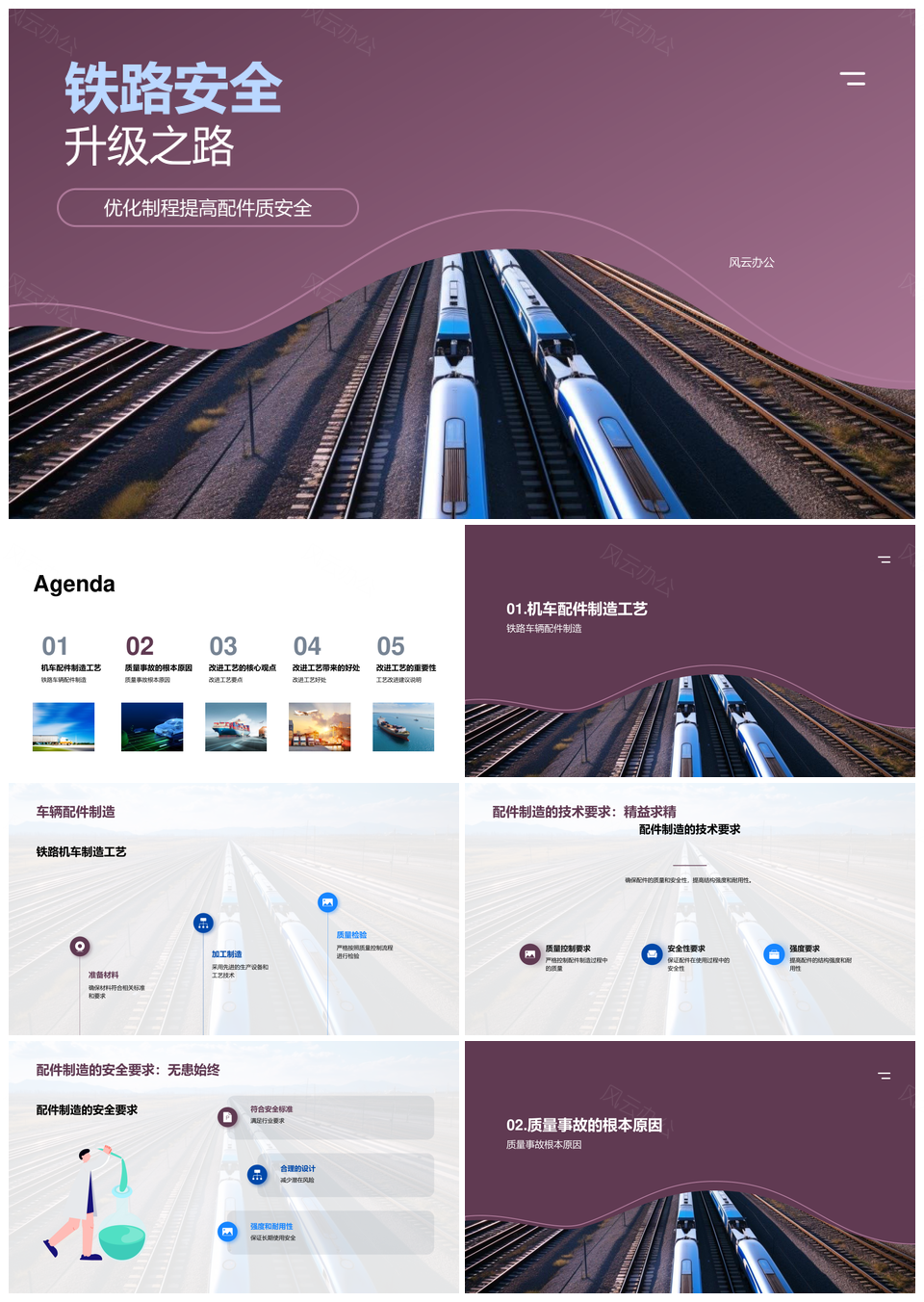 铁路轨道安全技术改进与质控体系升级PPT模板