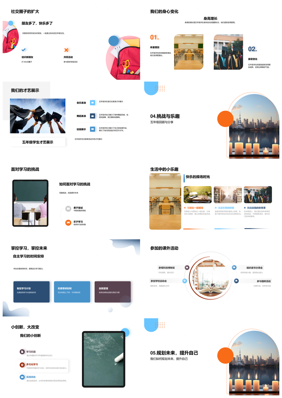 五年级班主任引领学习PPT模板