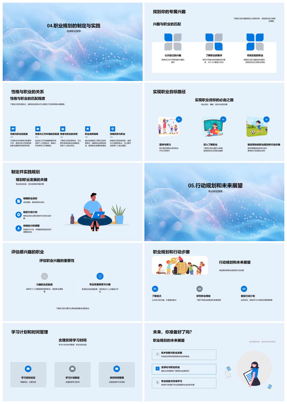 职业规划发展目标与新兴趋势PPT模板