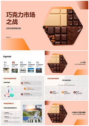巧克力品牌市场定位竞争核心价值故事方法PPT模板