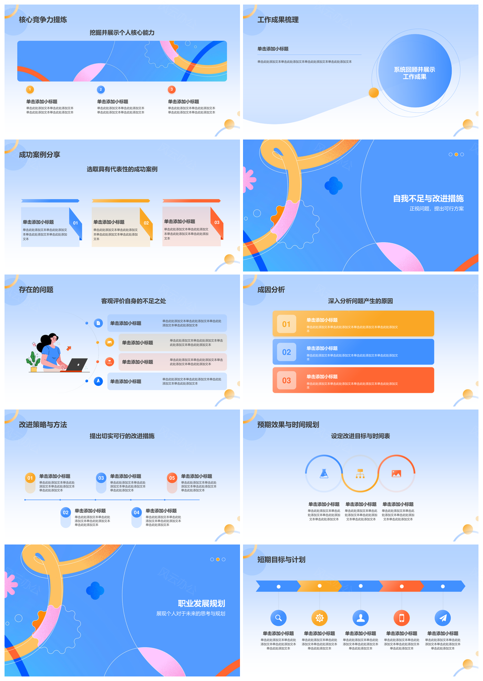 2025转正述职工作汇报实习总结能力提升学习PPT模板